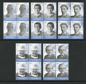 Australia SG3760/64 2012 Medical Doctors Set Blocks of 4 U/M