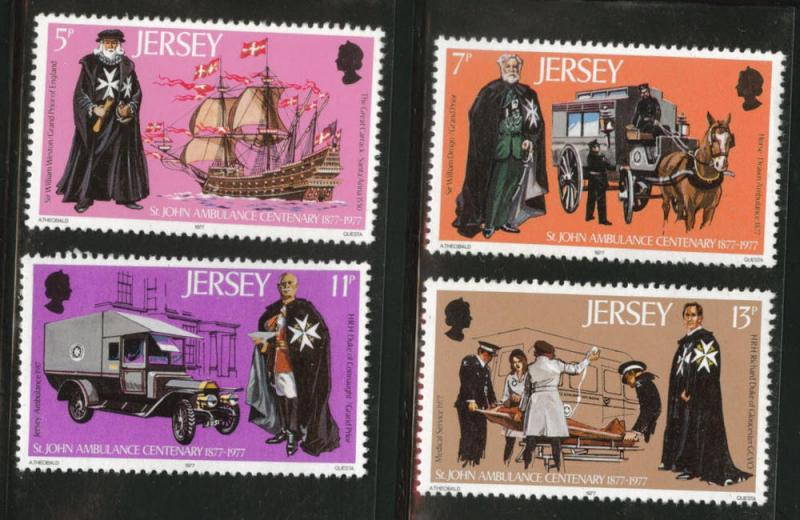 Jersey Scott 175-8 MNH** 1977 St. John Ambulance set