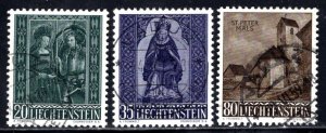 Liechtenstein #329-331  Used    VF   CV $7.50   ....   3510130