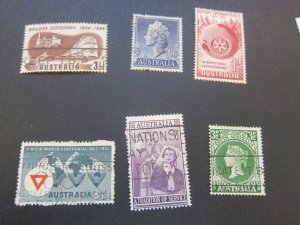Australia 1954 Sc 275,76,78,83,84,85 FU 
