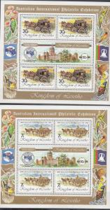 Lesotho - 1984 History of the Post Sc# 448a/451a - MNH (2038)