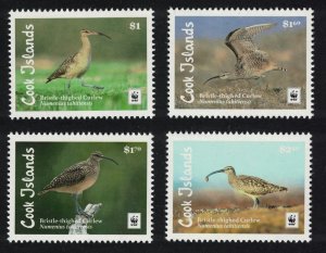 Cook Is. WWF Bristle-thighed Curlew Bird 4v 2017 MNH SG#1927-1930