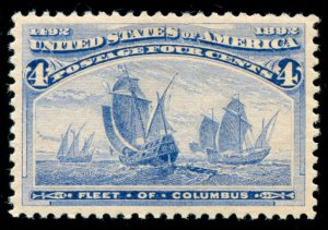 momen: US Stamps #233 Mint OG NH PSE GRADED XF-SUP 95