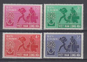South Vietnam 1960 Full  Set Sc#132-135 MNH Luxe (White Gum)