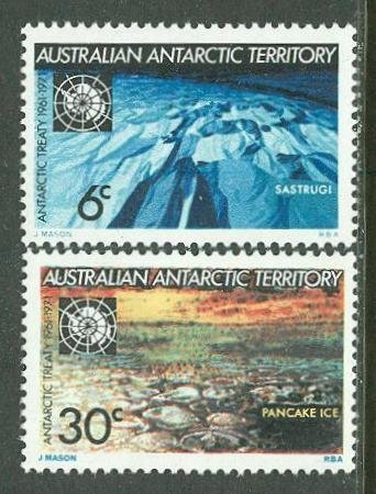 Australia # L19-20 Antarctic Treaty    (2) Mint NH