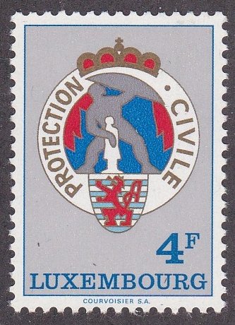 Luxembourg #  565, Civil Defense Emblem, LH, 1/3 Cat