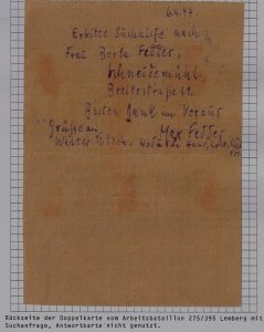 Russia/Germany POW mail letter camp Lemberg 6.4.47
