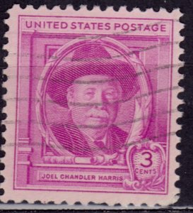 United States, 1948, Joel Chandler Harris, Author, 3c, sc#980, used