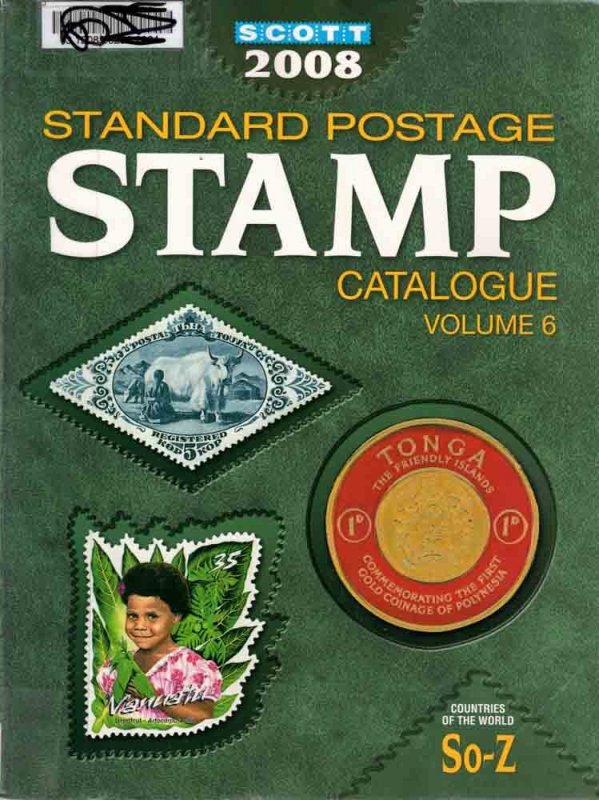 Scott 2008 Edition Catalogs - Standard Postage Stamp Catalogs - Volumes 1-6