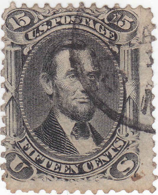 Scott # 77 - 15 cent Black - Lincoln - Used- $190.00 SCV