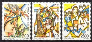 Vatican 1990 St. Angela Merici Mi. 996/8 MNH