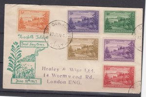 Norfolk Island 1947 FDC To London Postal History  BP7267