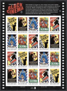 United States #4336-4340 42¢ Vintage Black Cinema (2008).  Mini-sheet. MNH