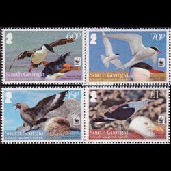 SOUTH GEORGIA 2012 - Scott# 427-30 WWF-Birds Set of 4 NH