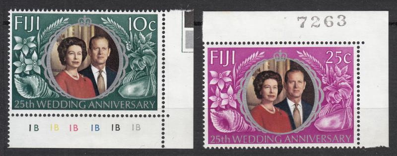 Fiji - 1972 Silver Wedding Issue Sc## 328/329 - MNH(5579)