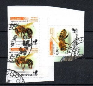 LITHUANIA - 2022 - BEEPOST - PRIVATE POST - BEES - HONEY - Used - Unstucked -