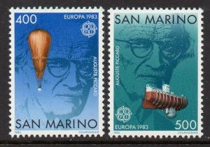 San Marino 1983 Europa Sub Balloon Science VF MNH (1049-50)