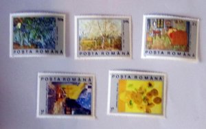 Romania - 3634-38, MNH Set. Paintings. SCV - $1.75