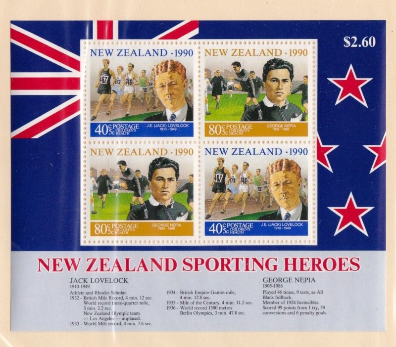 New Zealand Souvenir Sheet #B138a, MNH
