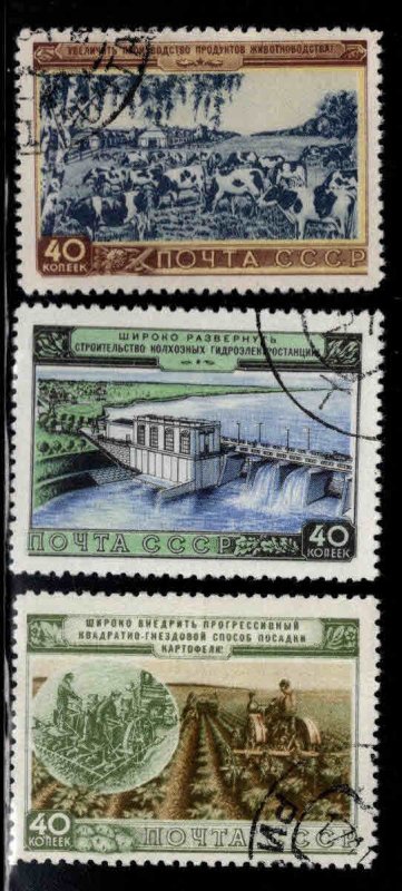 Russia Scott 1718-1720  Used CTO stamp set