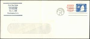 US FDC #U552 UPSS #3536-49 Unknown Designer Cachet Washington, DC