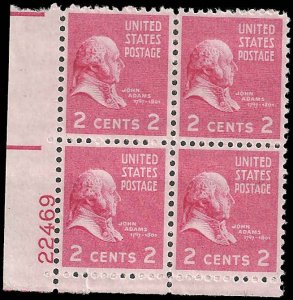 US - #806 - MNH - Plate Block of 4 - SCV-1.10