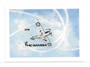 Gambia 1990 RAF World War II Fighter Planes Airplane S/S Sc 984 MNH C17