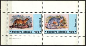 {B172} Bernera Scotland Wild Cats Sh. MNH Cinderella !!