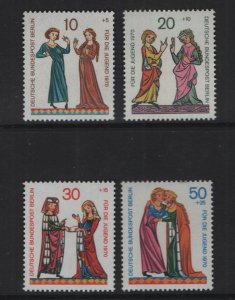 Germany  Berlin   #9NB70-9NB73  MNH  1970  Minnesingers