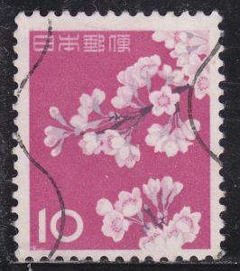 Japan 725 Used 1961 Cherry Blossoms