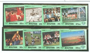 Bhutan #1035-1042  Single (Soccer)