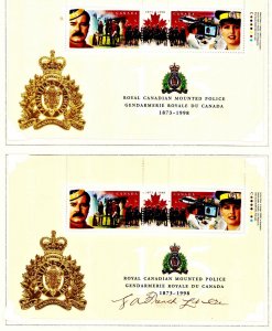 CANADA 1736-1737 b&c ROYAL CANADIAN MOUNTED POLICE 125TH ANNIVERSARY