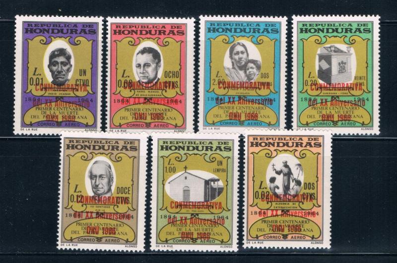 Honduras C380-86 MNH set Priest overprints (H0058)