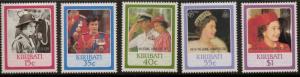 KIRIBATI SG279/83 1987 ROYAL RUBY WEDDING MNH