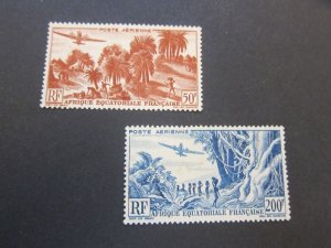 French Equatorial Africa 1946 Sc C31-2 MH