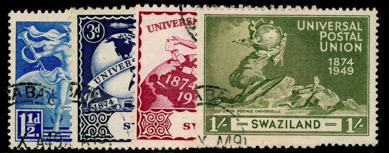 SWAZILAND SG48-51, COMPLETE SET, FINE USED. UPU.