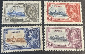 CYPRUS # 136-139-USED---COMPLETE SET---1935