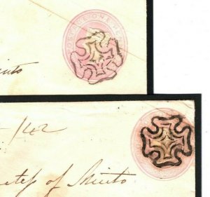 GB SUPERB MALTESE CROSS Distinctive EDINBURGH MX 1842-44 Penny Pink Covers X100a