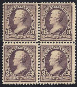 U.S. 268 FVF M-MNH Blk/4 (33017)