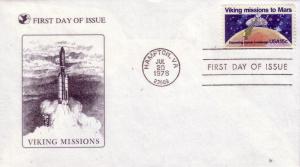 US FDC Sc.# 1759 Viking Missions L896