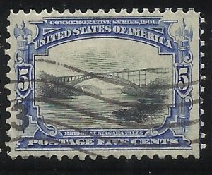 297 5c Used VF Centering