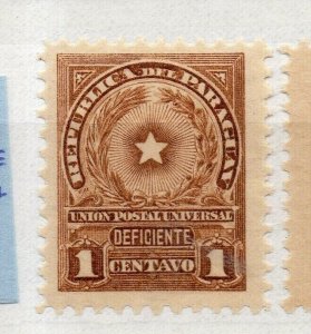 Paraguay 1913 Early Issue Fine Mint Hinged 1c. NW-175635