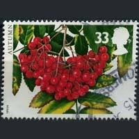 G.B. 1993 - Scott# 1513 Rowanberries 33p Used