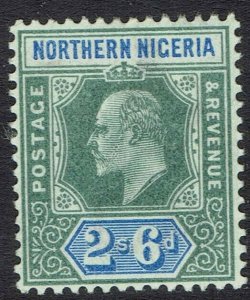 NORTHERN NIGERIA 1902 KEVII 2/6 WMK CROWN CA