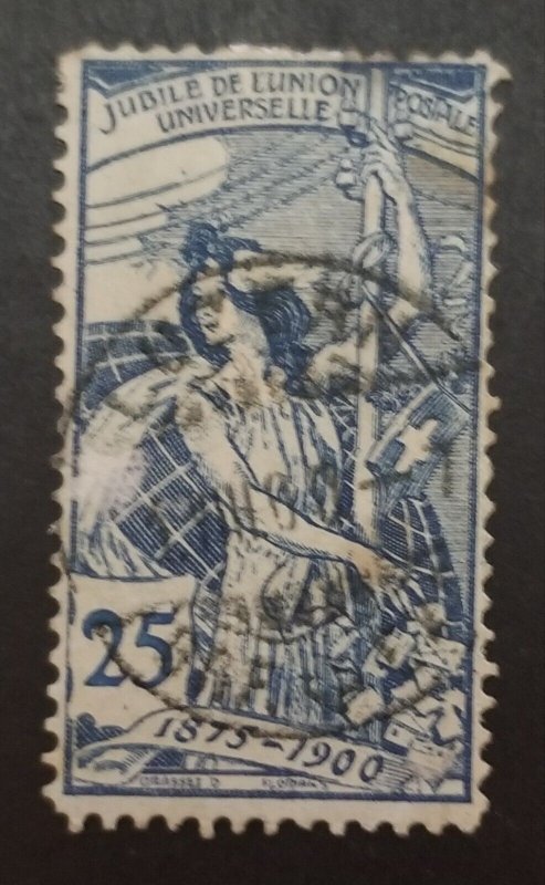 SWITZERLAND Scott 100 Used Stamp Progress T259