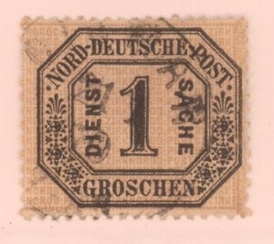 German States- North German Confed, Scott #o4, Used