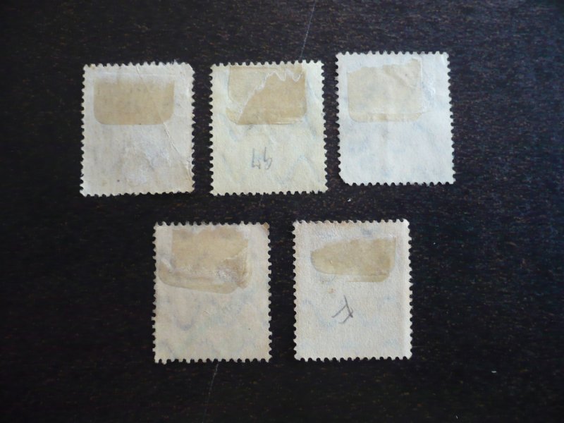 Stamps - Bavaria - Scott# 95,102,103,106,107 - Used Part Set of 5 Stamps