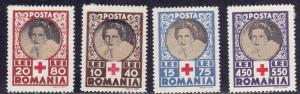 Romania # B247-250, REd Cross, Mint NH