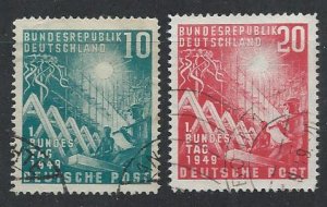 GERMANY SC# 665-6 F-VF U 1949