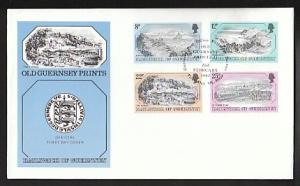 Guernsey 236-239 Prints 1982 U/A FDC 
